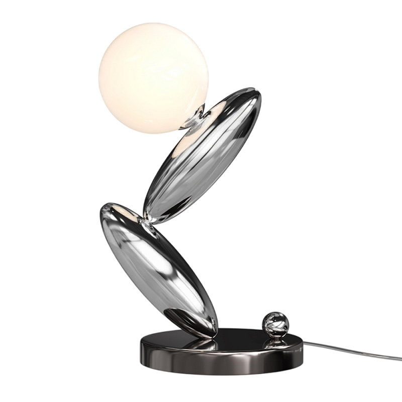 Настольный светильник Resonance 3000К 6Вт Серебряный Белый в Саратове | Loft Concept 