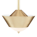 Подвесной светильник светодиодный конусообразный Сone Shaped Gold Pendant варинант исполнения - 2 | Loft Concept в Саратове