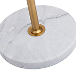 Торшер с мраморным столиком и золотым плафоном Ezio Floor Lamp варинант исполнения - 4 | Loft Concept в Саратове