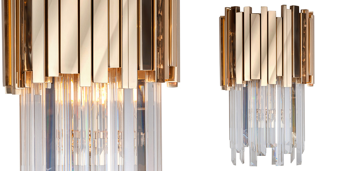 Бра Luxxu Modern Cascade Wall Lamp Gold 40 Бра Luxxu Modern Cascade Wall Lamp Gold 40 - Loft-Concept в Саратове
