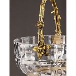 Конфетница с бронзовой ручкой и фарфоровой птичкой на крышке Eden Garden варинант исполнения - 6 | Loft Concept в Саратове