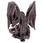 Декоративная статуэтка Дракон Dark Bronze Winged Dragon Statuette варинант исполнения - 2 | Loft Concept в Саратове