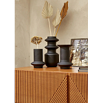 Комод с геометрическим рисунком на ящиках Anders Dark Wood варинант исполнения - 6 | Loft Concept в Саратове