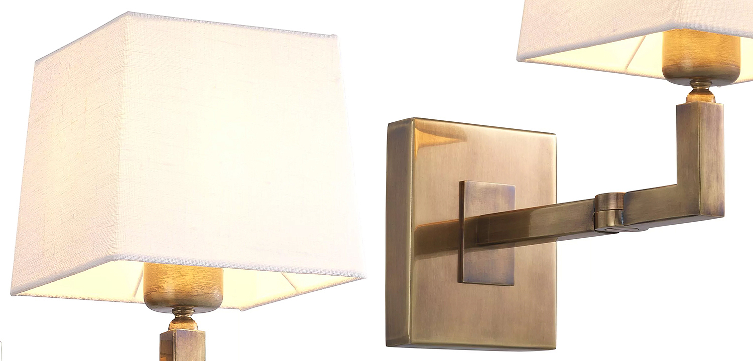 Бра Eichholtz Wall Lamp Cambell Brass Бра Eichholtz Wall Lamp Cambell Brass - Loft-Concept в Саратове