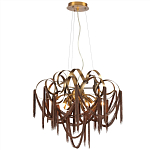 Люстра подвесная с переплетенными металлическими лентами и цепочками Atlantis Chain варинант исполнения - 2 | Loft Concept в Саратове