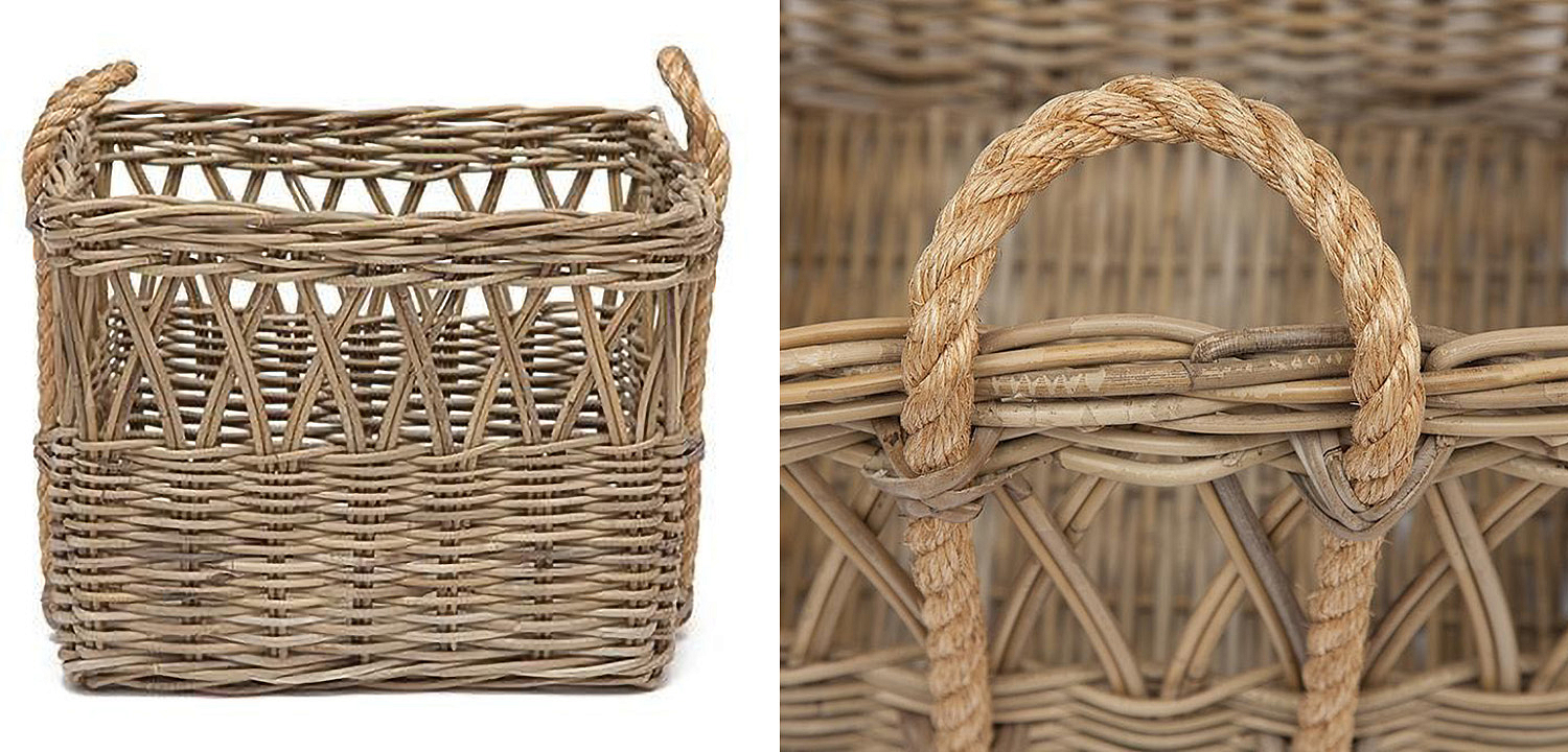 Корзина из ротанга Rattan Wicker Basket Корзина из ротанга Rattan Wicker Basket - Loft-Concept в Саратове