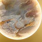 Бра в форме диска цвета латунь Brass Borders варинант исполнения - 2 | Loft Concept в Саратове