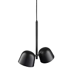 Подвесной светильник черный с 2-мя плафонами Pendant lamp Black варинант исполнения - 3 | Loft Concept в Саратове