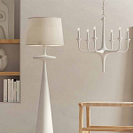 Торшер белый с фигурным каркасом Bleached Element варинант исполнения - 3 | Loft Concept в Саратове