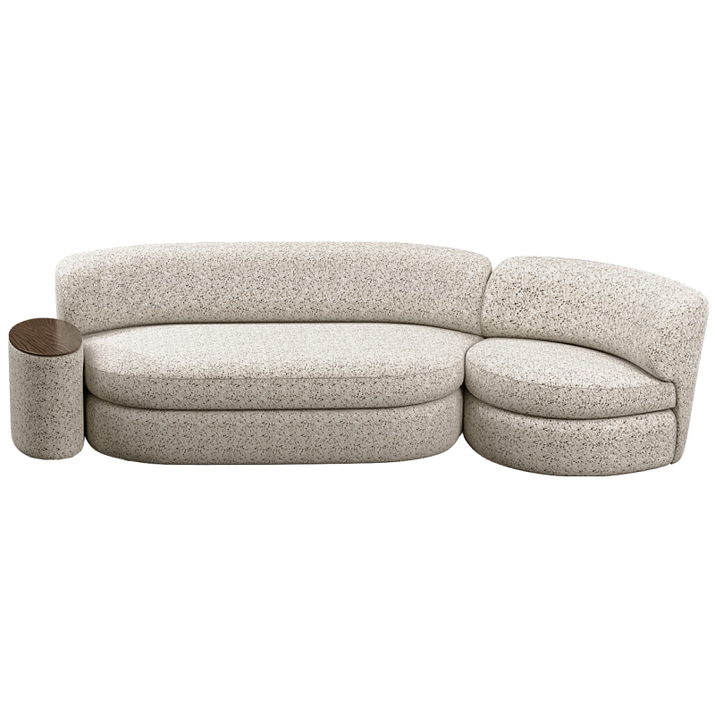 Диван модульный со столиком Ulysses Молочный Орех в Саратове | Loft Concept 