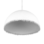 Подвесной светильник в форме купола белого цвета с ажурной бахромой Tactile Line варинант исполнения - 6 | Loft Concept в Саратове