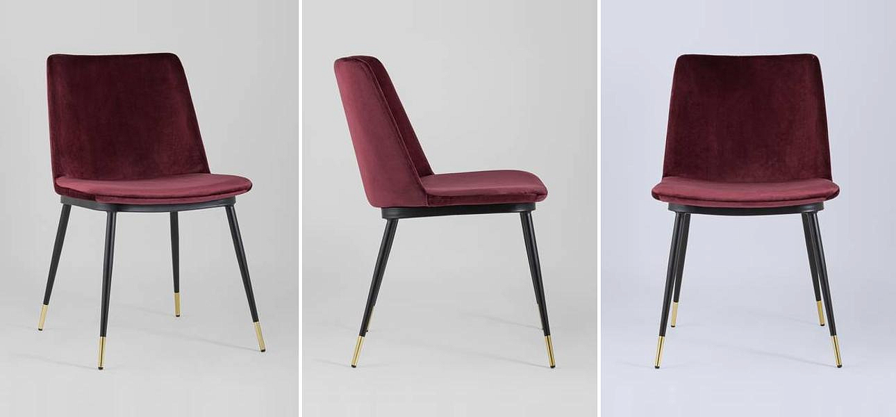 Стул Melissa Chair Вишневый Велюр Стул Melissa Chair Вишневый Велюр - Loft-Concept в Саратове