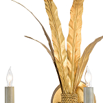 Бра с каркасом в виде пучка золотых перьев Bunch of Feathers варинант исполнения - 1 | Loft Concept в Саратове