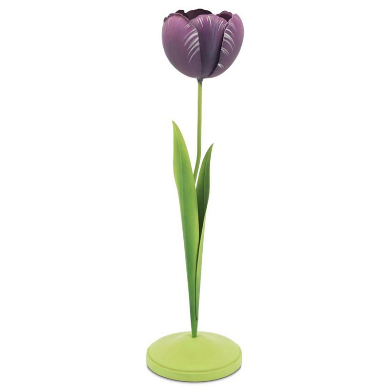Подсвечник Candleholder Tulip Rem Violet Зеленый Фиолетовый Подсвечник Candleholder Tulip Rem Violet Зеленый Фиолетовый в Саратове | Loft Concept
