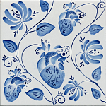 Плитка с узором Сердце варинант исполнения - 2 | Loft Concept в Саратове