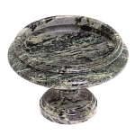 Фруктовница средняя из натурального камня Змеевик Шабровский Natural Stone Fruit Bowls варинант исполнения - 2 | Loft Concept в Саратове