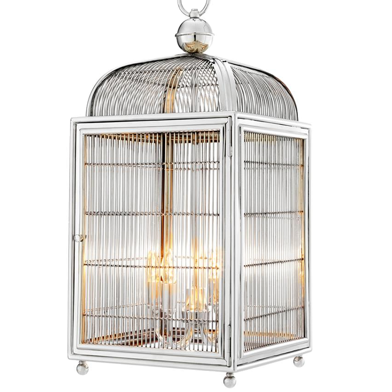 Люстра Lantern Falcon Nickel Никель в Саратове | Loft Concept 