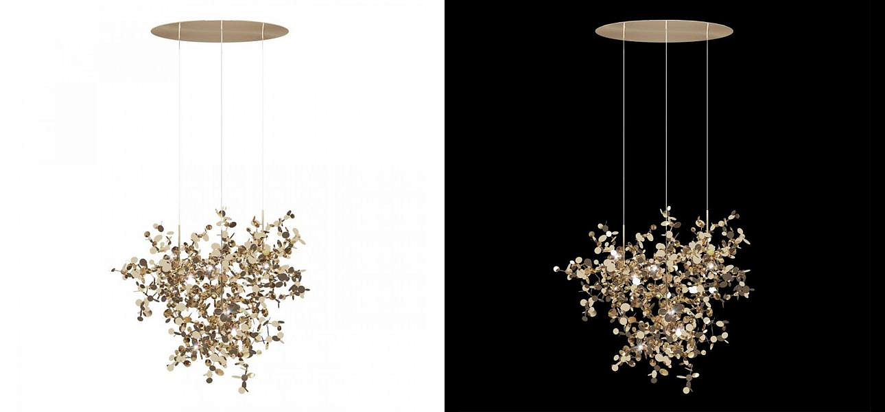 Люстра Terzani Argent Suspension Gold Pendant lamp диаметр 85 Люстра Terzani Argent Suspension Gold Pendant lamp диаметр 85 - Loft-Concept в Саратове