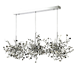 Люстра подвесная из трех частей с металлическими круглыми элементами Terzani Argent варинант исполнения - 6 | Loft Concept в Саратове