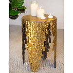 Столик дизайнерский Copper streaks варинант исполнения - 6 | Loft Concept в Саратове