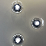 Бра с куполообразным плафоном и черным металлическим основанием Flos Wireline Lighting варинант исполнения - 1 | Loft Concept в Саратове