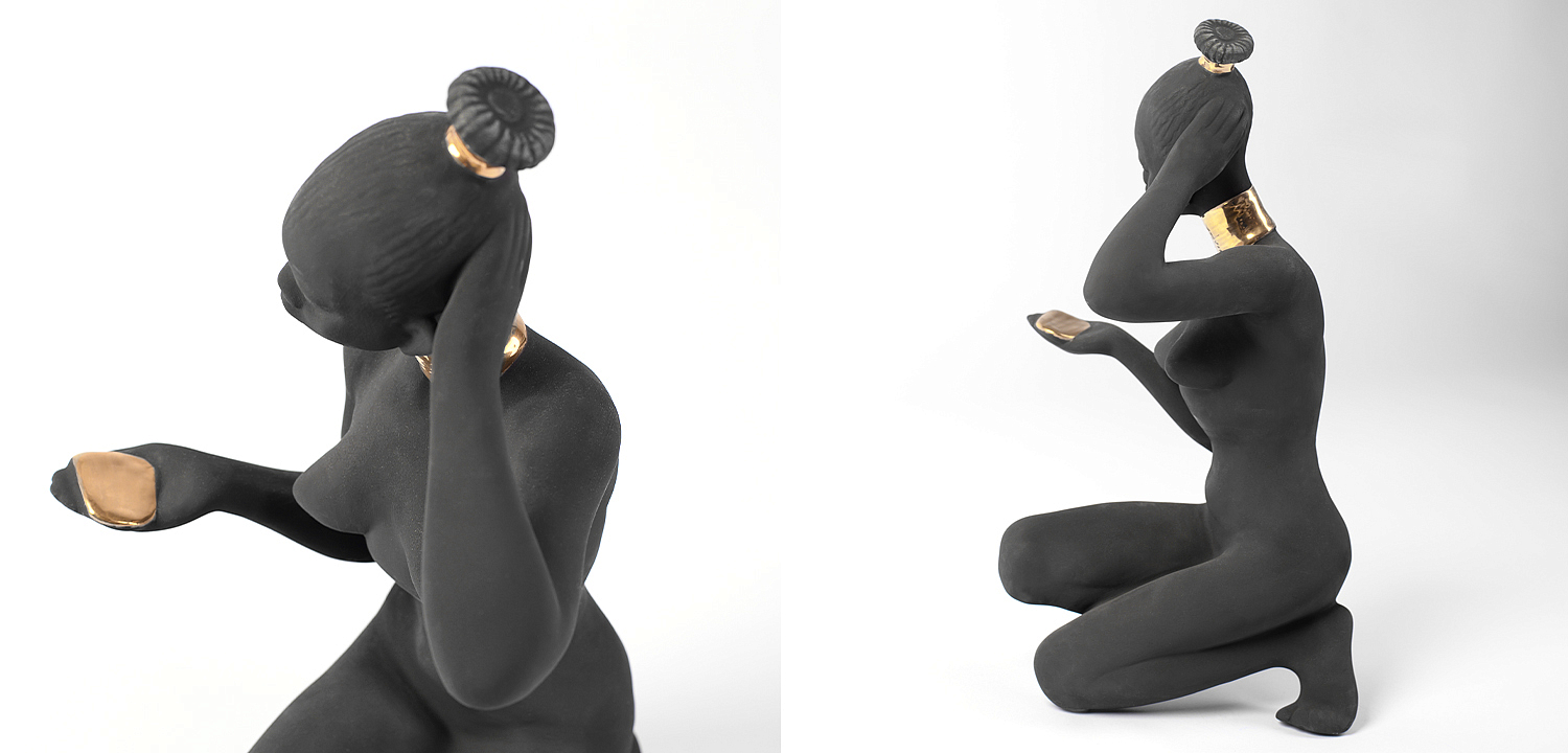 Статуэтка African Woman Sitting Statuette Статуэтка African Woman Sitting Statuette - Loft-Concept в Саратове
