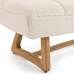 Оттоманка с обивкой букле Lino White Boucle Ottoman варинант исполнения - 3 | Loft Concept в Саратове