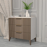 Комод коричневый с 3-мя ящиками на 4-х ножках Harper Line варинант исполнения - 2 | Loft Concept в Саратове