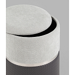 Пуф Mauldine с ящиком серо-черный с экокожей варинант исполнения - 2 | Loft Concept в Саратове