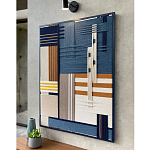 Панно из шнура Синяя геометрическая абстракция wall panel line Blue варинант исполнения - 2 | Loft Concept в Саратове