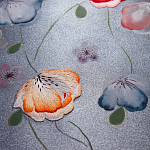 Обои ручная роспись Falling Flowers Standard colourway on Flash metallic silk варинант исполнения - 2 | Loft Concept в Саратове