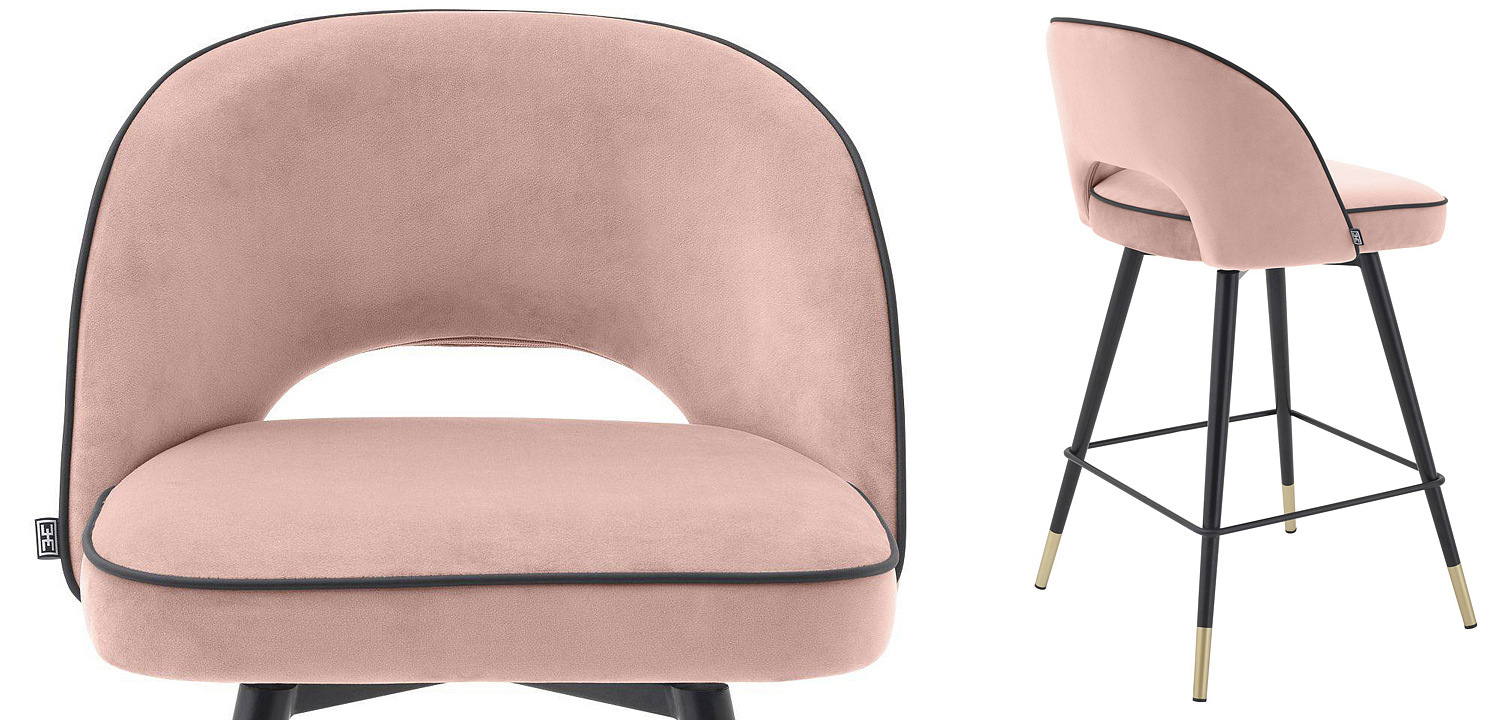 Комплект полубарных стульев Eichholtz Counter Stool Cliff set of 2 nude Комплект полубарных стульев Eichholtz Counter Stool Cliff set of 2 nude - Loft-Concept в Саратове