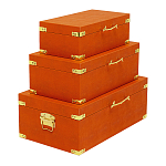 Комплект оранжевых чемоданов Golden Twigs варинант исполнения - 2 | Loft Concept в Саратове