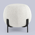 Пуф в ткани букле молочного цвета Pikelet варинант исполнения - 2 | Loft Concept в Саратове