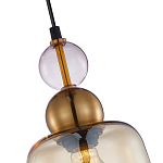 Подвесной светильник со стеклянным плафоном янтарного цвета Prestige варинант исполнения - 3 | Loft Concept в Саратове