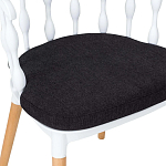 Пластиковый стул на ножках из массива бука Ferret Spiral White варинант исполнения - 8 | Loft Concept в Саратове