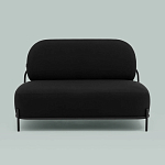 Двухместный диван черного цвета COLOR BLOCK варинант исполнения - 3 | Loft Concept в Саратове