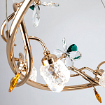 Люстра с хрустальными плафонами и декором Alvere Crystal Chandelier варинант исполнения - 3 | Loft Concept в Саратове