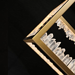 Настольная лампа прямоугольная с декоративными элементами в виде кристаллов Smooth Shine варинант исполнения - 4 | Loft Concept в Саратове