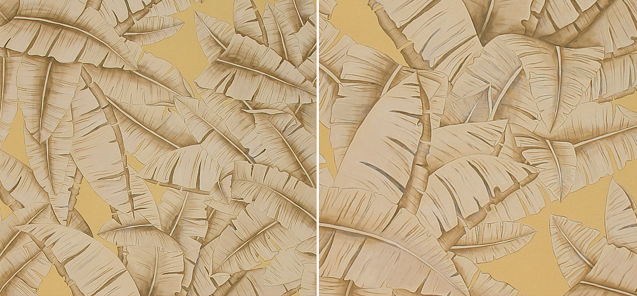 Обои ручная роспись Palms Sand on dyed paper Обои ручная роспись Palms Sand on dyed paper - Loft-Concept в Саратове