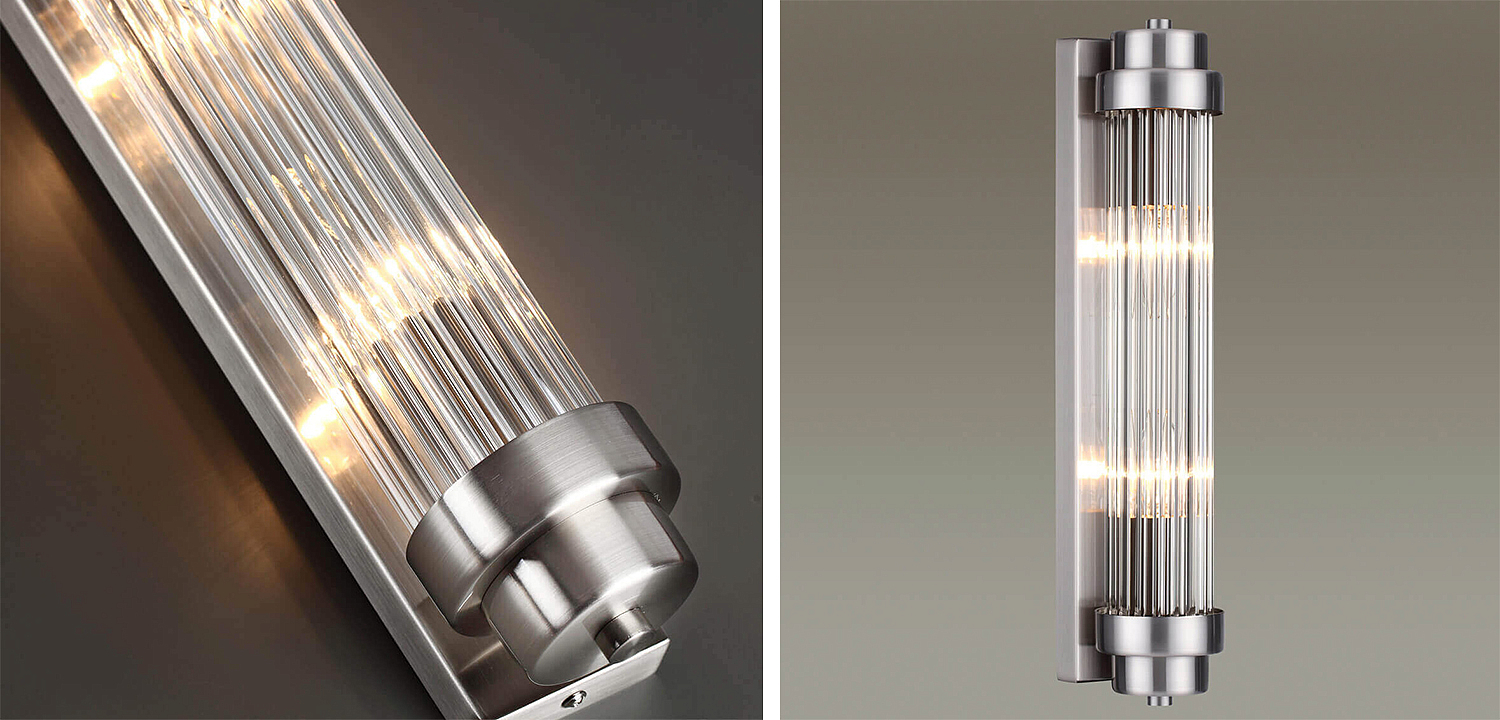 Бра Dirck Glass TUBE Sconce Nickel Бра Dirck Glass TUBE Sconce Nickel - Loft-Concept в Саратове