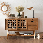 Зеркало из ротанга в форме цветка WICKER MIRROR 65  варинант исполнения - 3 | Loft Concept в Саратове