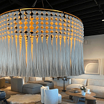 Люстра серая плетеная с кисточками Boho Tassel Chandelier варинант исполнения - 2 | Loft Concept в Саратове