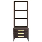 Этажерка Primo с ящиками шпон Темный орех варинант исполнения - 1 | Loft Concept в Саратове