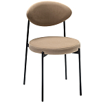 Стул металлический с мягкой спинкой и сиденьем из велюра Alfie Chair варинант исполнения - 4 | Loft Concept в Саратове