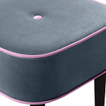 Квадратный мягкий пуф на черных ножках Winton Pouf Square варинант исполнения - 24 | Loft Concept в Саратове