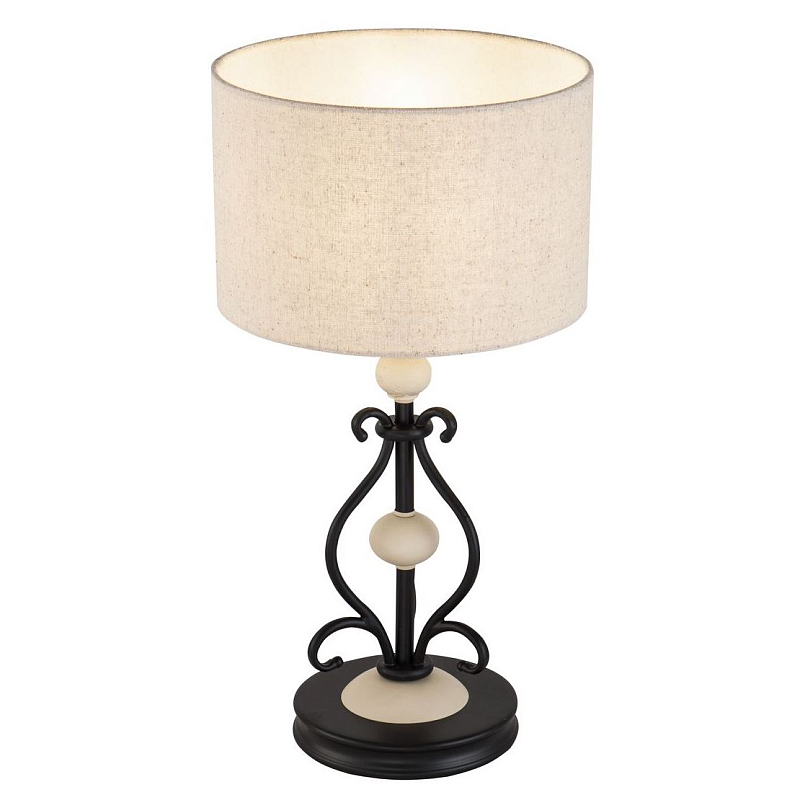 Настольная лампа Mocenigo Table lamp Черный Кремовый Настольная лампа Mocenigo Table lamp Черный Кремовый в Саратове | Loft Concept