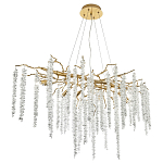 Люстра с декором в виде ветвей с хрустальными подвесками Fairytree Gold Crystal Chandelier варинант исполнения - 3 | Loft Concept в Саратове