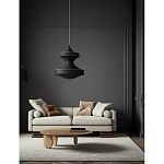 Подвесной вязаный черный светильник «Моника» варинант исполнения - 3 | Loft Concept в Саратове