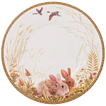 Чайная пара из фарфора с изображением собаки и зайцев 300 мл Hunting Porcelain Collection 2 варинант исполнения - 3 | Loft Concept в Саратове